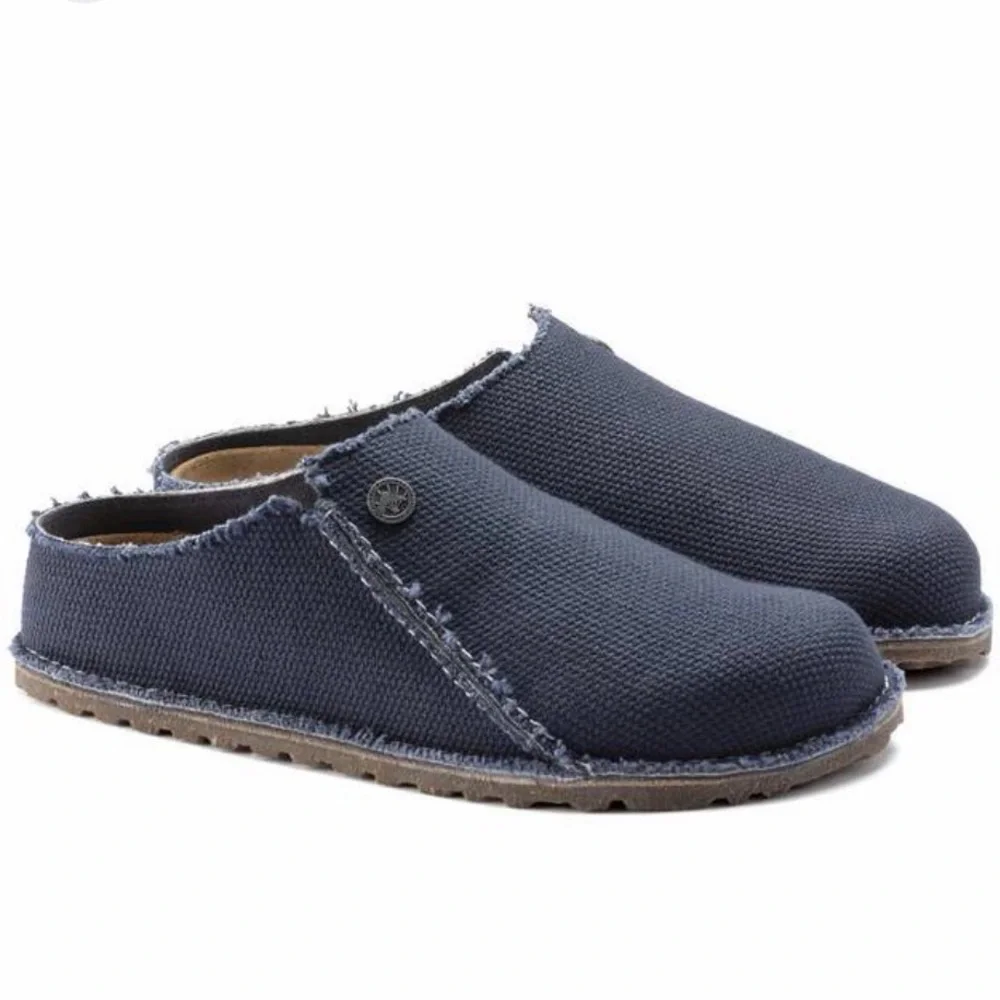 Birkenstock Zermatt Canvas Textile clogs in Midnight Blue size 46